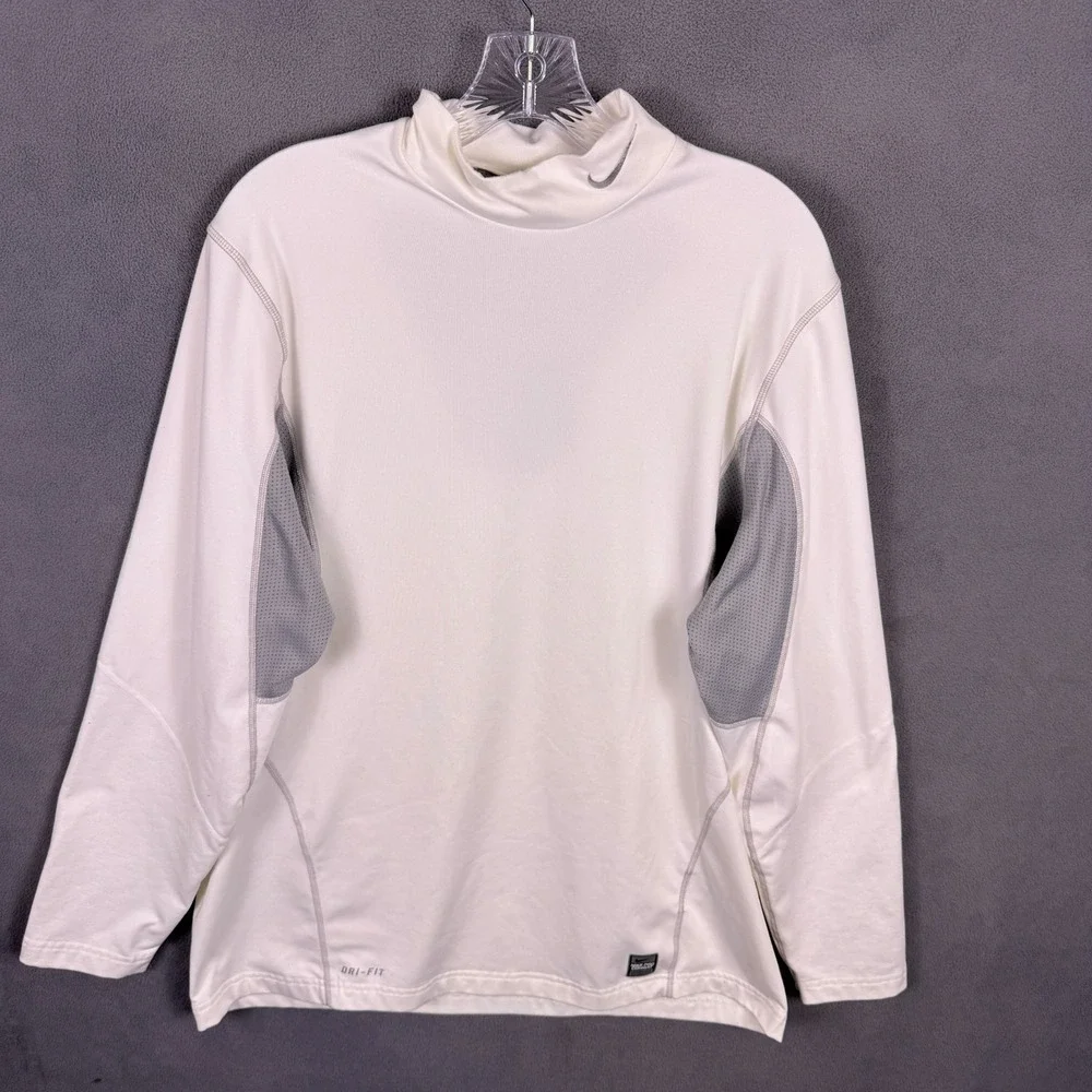Nike Pro Combat Men's Shirt‎ Hyperwarm Dri-Fit LS XL MMA Jiu Jitsu Fitted EUC